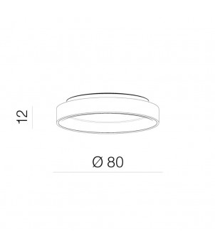 Plafoniera SOLVENT R CCT SMART 80 BK AZ3996