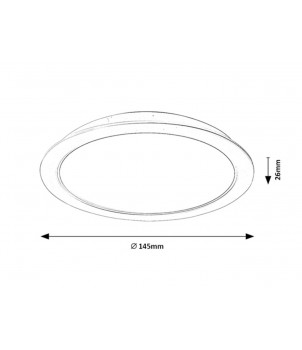 Plafoniera Incastrata SHAUN 3164