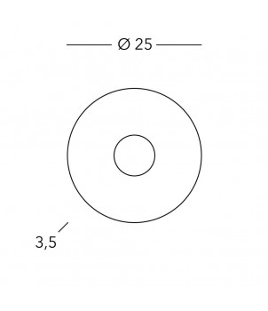 Plafoniera CIRCLE A1336.11.1.Cu
