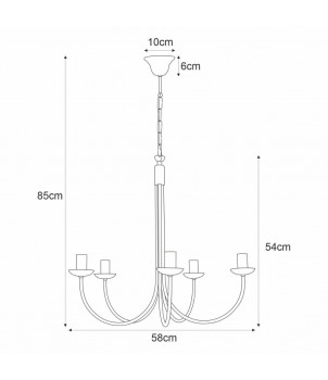 Candelabru HARIS K-4971