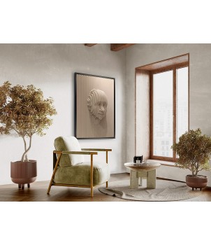 Tablou BEIGE FACE 302050 / BAS-RELIEF