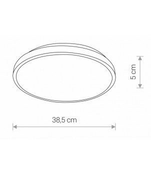 Plafoniera AGNES ROUND LED 22W 3000K 8204