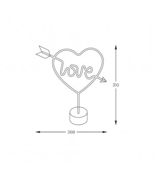 Veioza NEON LOVE FM-JNL01