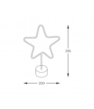 Veioza NEON STAR FM-NB20