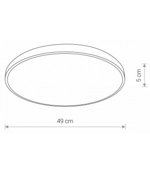 Plafoniera AGNES ROUND LED 32W 4000K 8184