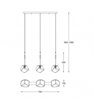Lustra ROCK P0488-03K-SEAC