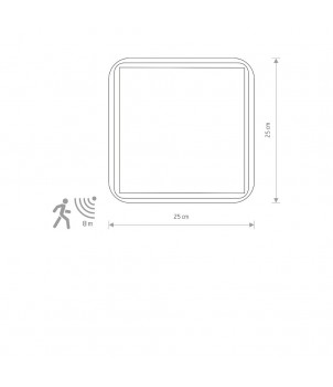 Plafoniera TAHOE II SENSOR 10040