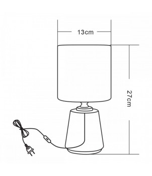 Veioza HS8605-BL