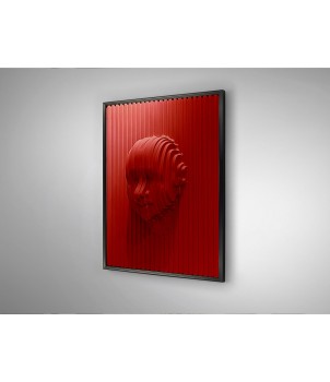 Tablou RED FACE 302043 / BAS-RELIEF