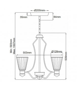 Candelabru QN-KAYVA9-PN