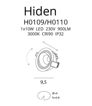 Spot Incastrat HIDEN H0110