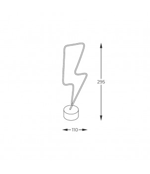Veioza NEON LIGHTNING FM-NB28