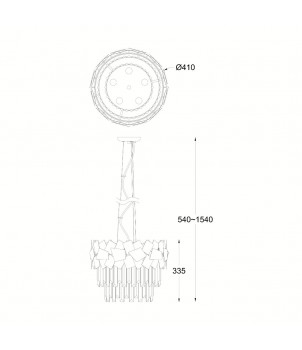 Candelabru QUASAR P0506-05A-F4E3