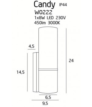 Aplica CANDY W0222