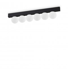 Plafoniera PING PONG PL6 NERO 313290