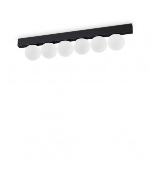 Plafoniera PING PONG PL6 NERO 313290