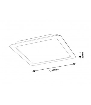 Plafoniera Incastrata SHAUN 3168