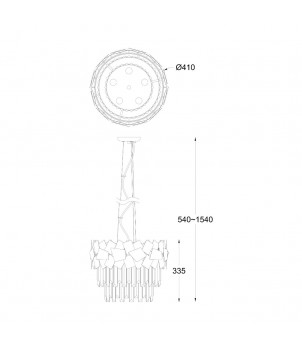 Candelabru QUASAR P0506-05A-F4AC
