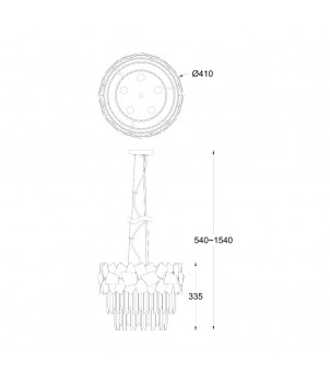 Candelabru QUASAR P0506-05A-F4AC