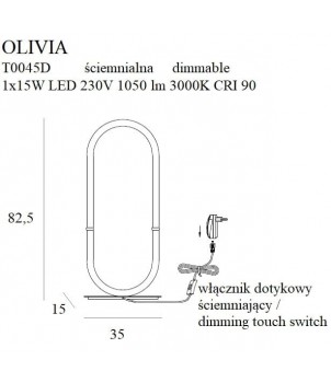 Veioza OLIVIA T0045D