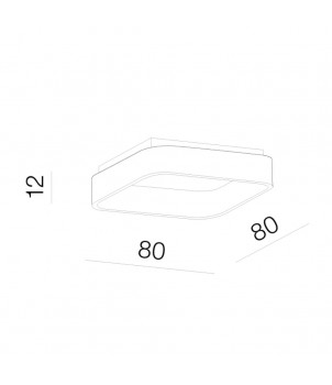 Plafoniera SOLVENT S CCT SMART 80 GR AZ4010