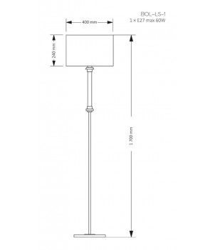 Lampadar BOLT BOL-LS-1(N)