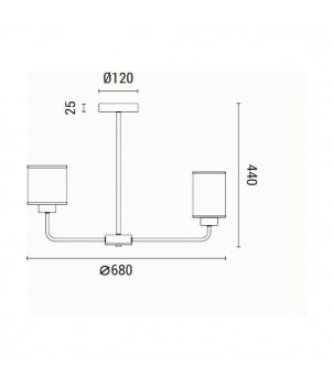 Candelabru MARBELINE 144-24016
