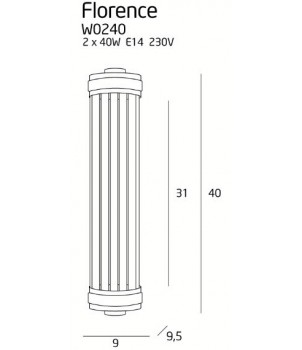 Aplica FLORENCE W0240